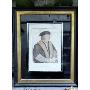 Sir John Godsalve Portrait From the Court of Henry VIII Engraving after Holbein